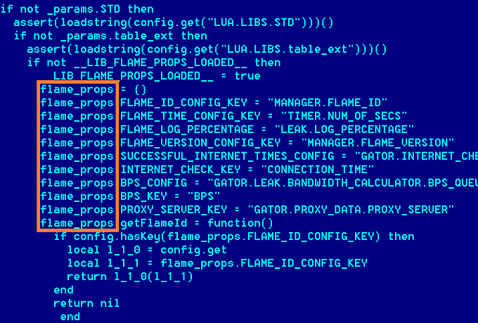 Декомпилированный код Lua из вируса Flame
