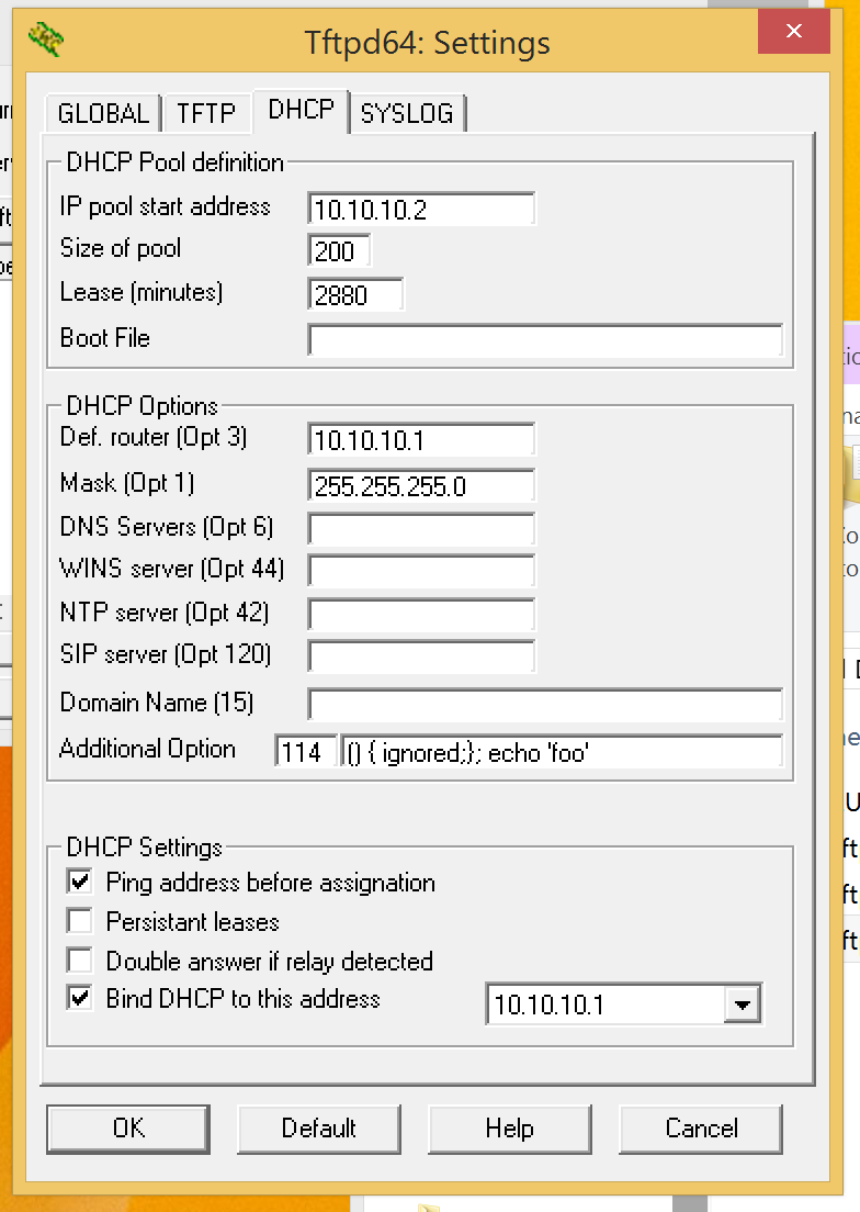 Эксплоит Shellshock для DHCP-сервера — Хакер