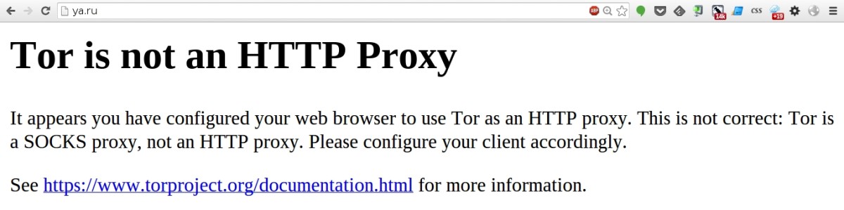 Tor не подключается к прокси
