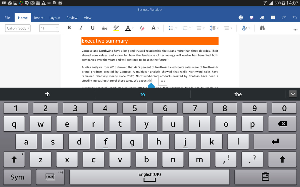 Word для Android