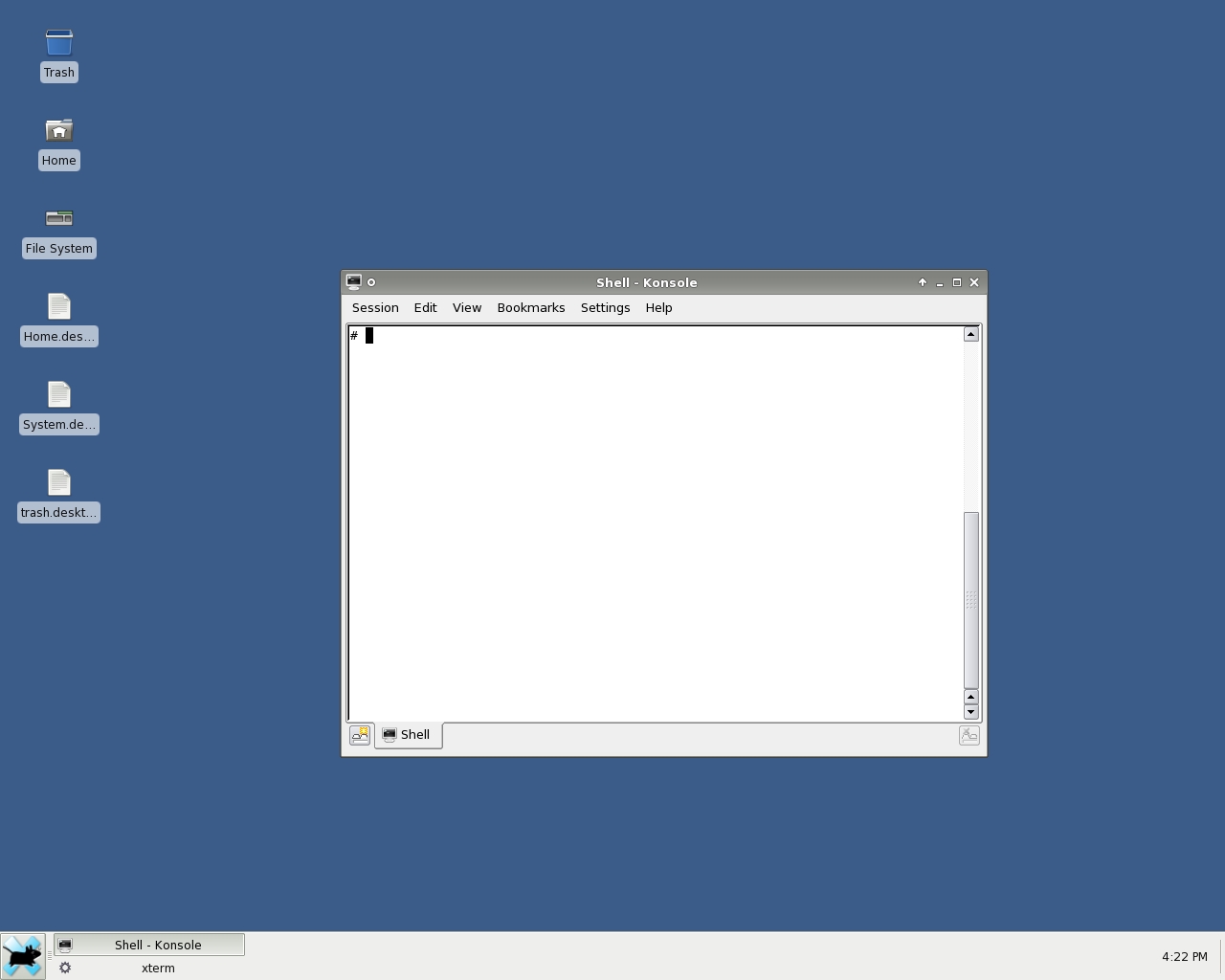 Рабочий стол Xfce в OpenBSD