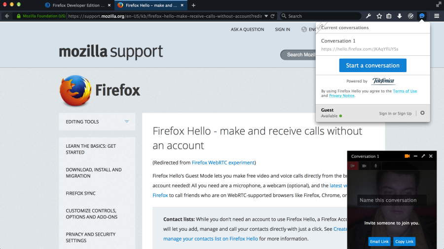 firefoxHELLO