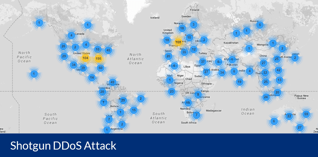 Карта ддос атак