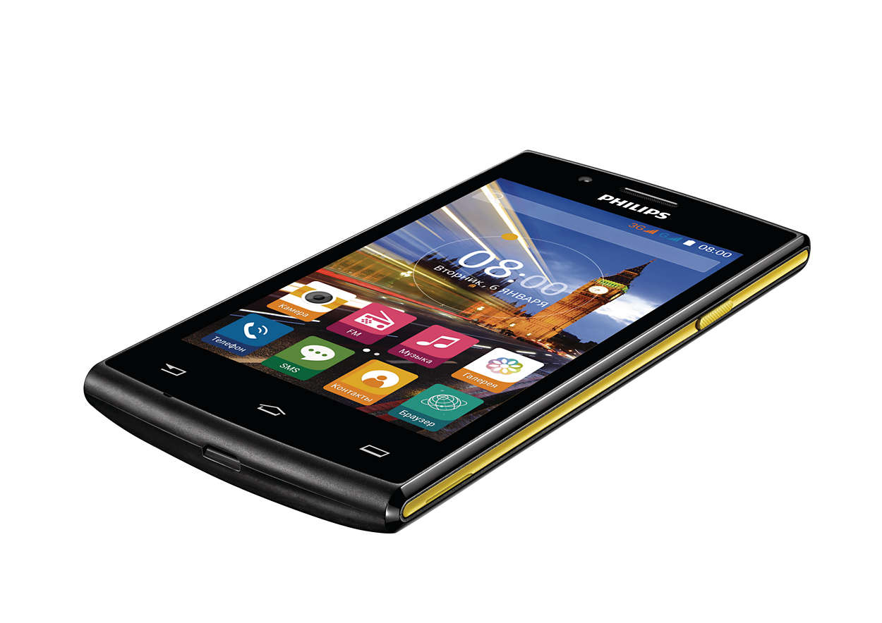 Филипс слушай. Philips s307. Филипс смартфон с памятью 512мб. Телефон Филипс сенсорный черно желтый. S307-4.