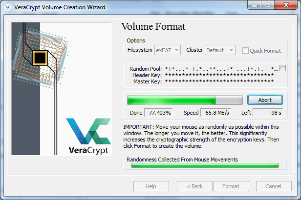 Шифрование диска программой VeraCrypt