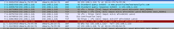 Анализ сетевых пакетов в Wireshark