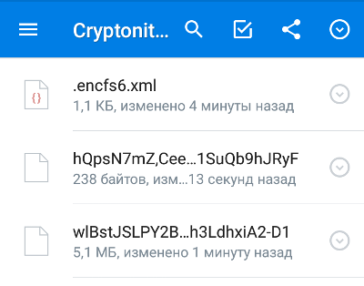 Зашифрованные файлы в Dropbox и метка EncFS