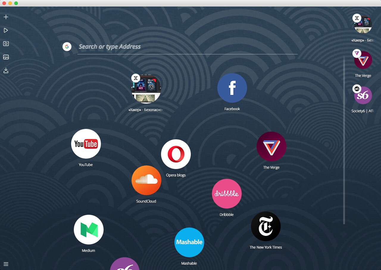 Opera Neon — новый экспериментальный браузер с необычными функциями. Обзор в скриншотах