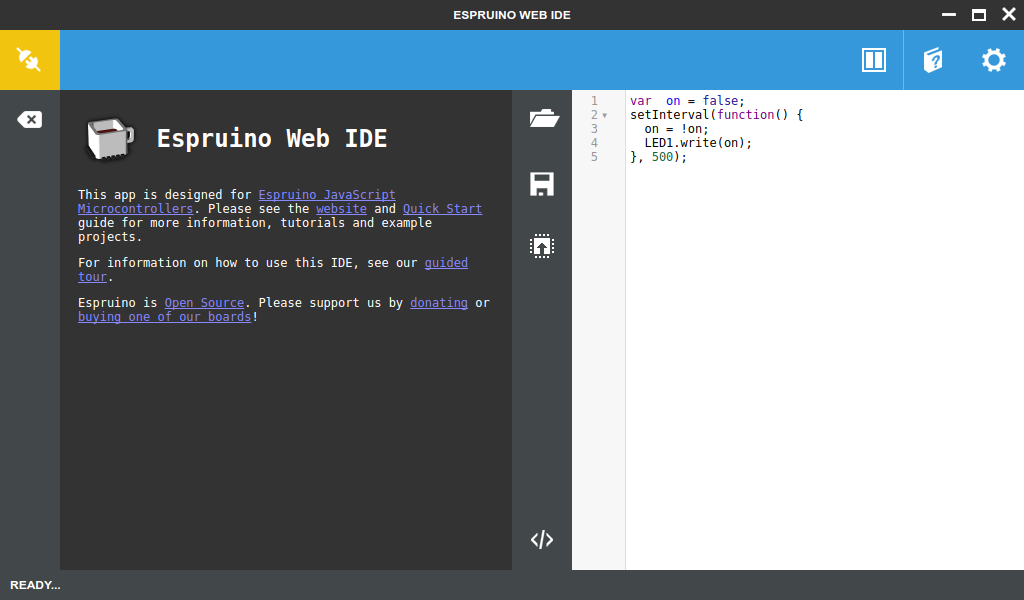 Функция digitalwrite 35 1 делает следующее. Web ide. Ide для js. Ide это в программировании. Эспруино.