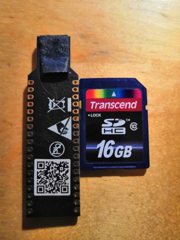 Электронный ключ и SD-карта