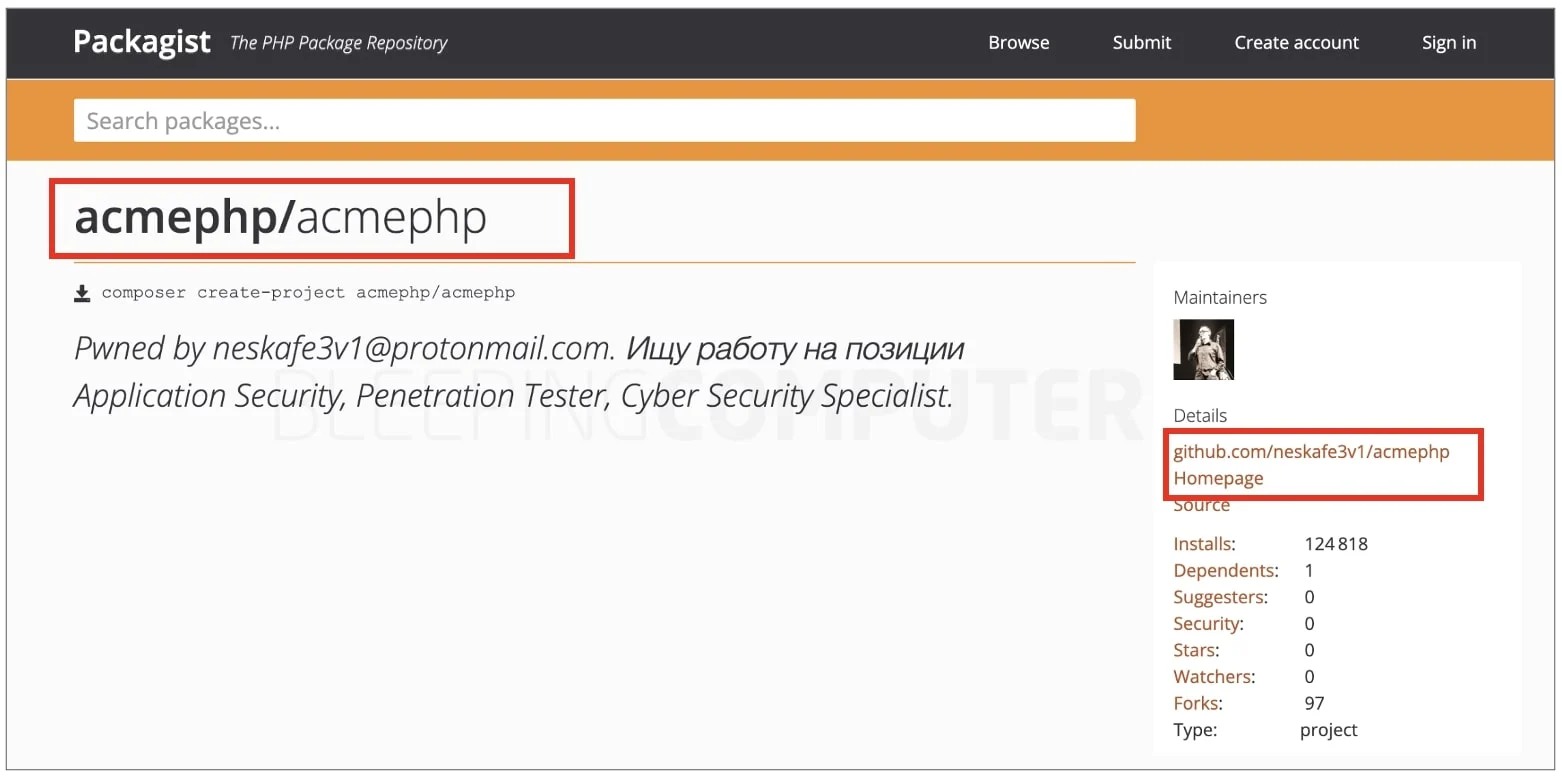 Исследователь взломал более 10 библиотек в Packagist, пытаясь найти работу  — Хакер