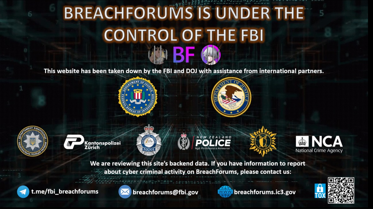 ФБР уже во второй раз закрывает BreachForums
