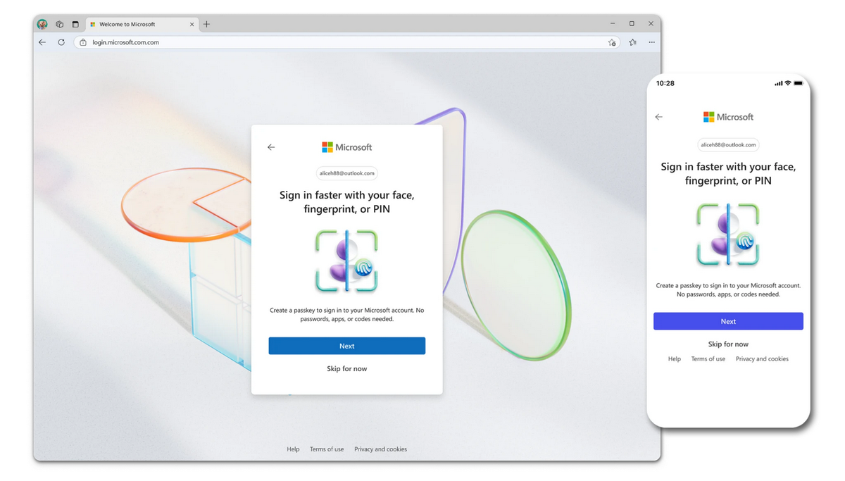 Новые учетные записи Microsoft будут беспарольными по умолчанию