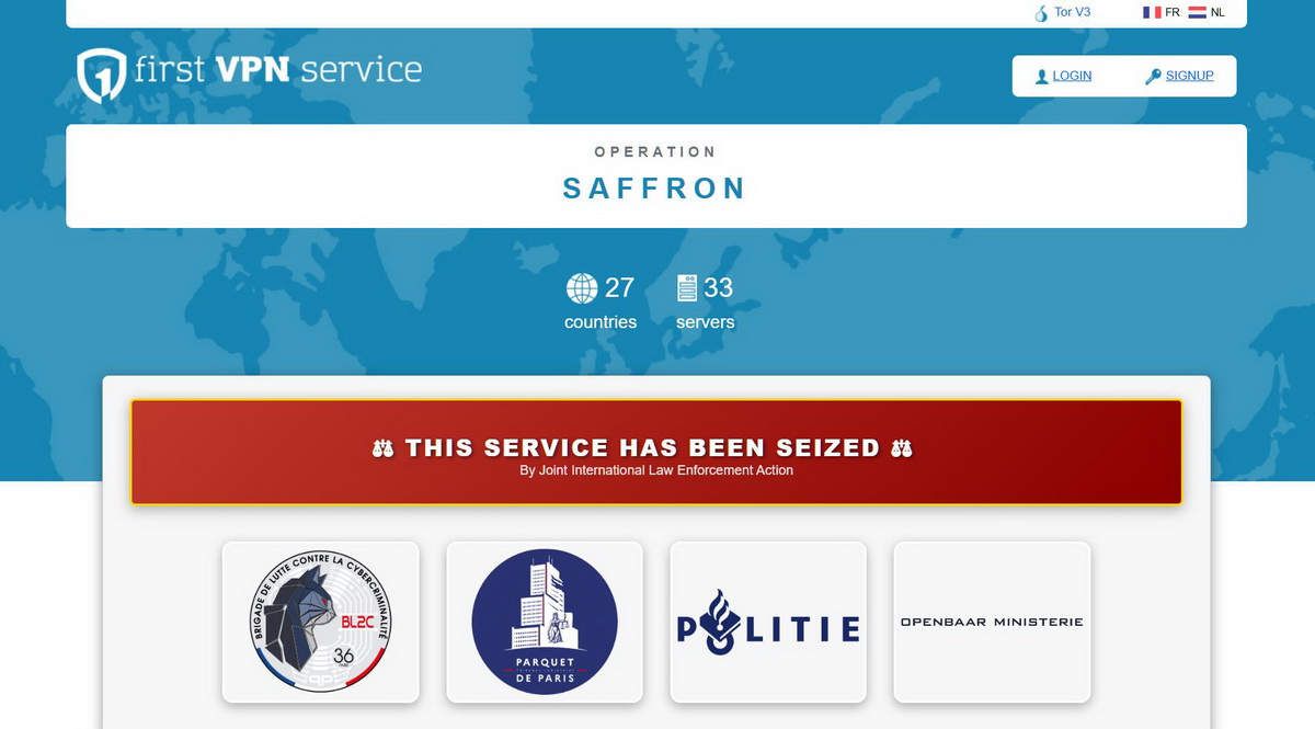 Правоохранители закрыли сервис First VPN